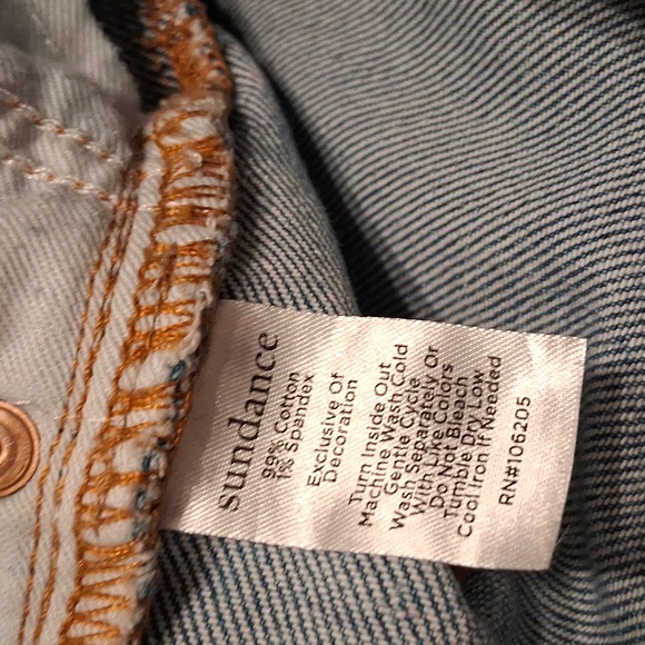 Sundance Light Blue Jeans with Floral Patchwork - Picture 9 of 10